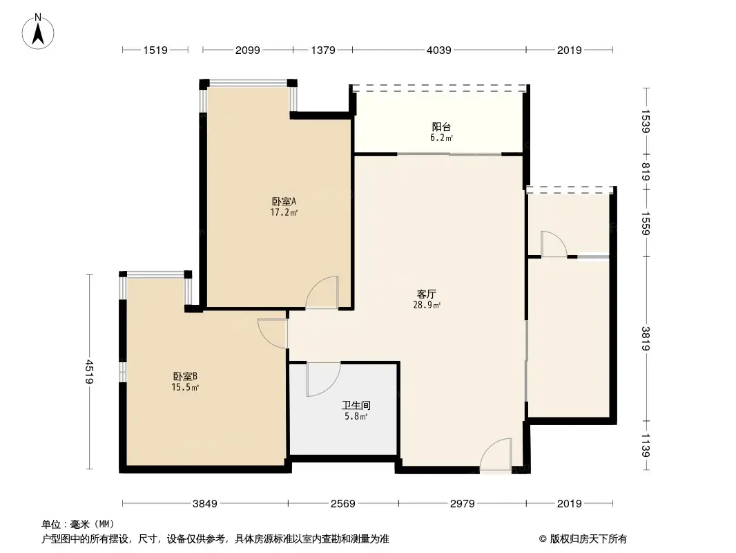 珠江太阳城d区户型图