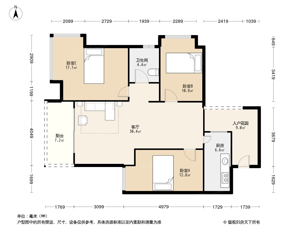 天马丽苑二期户型图