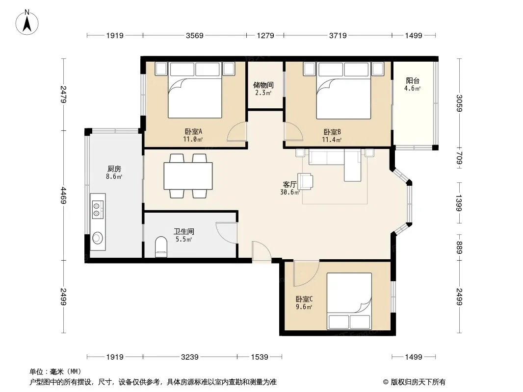 幸福花园户型图