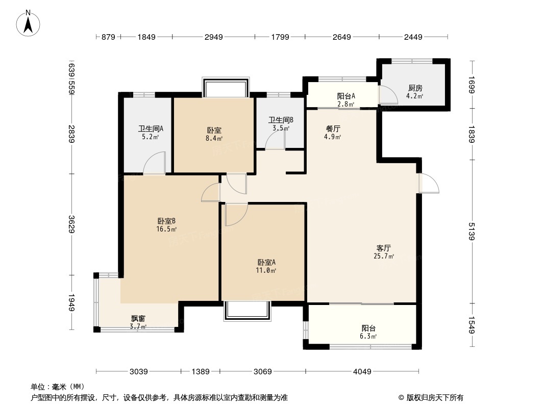 海玥万物330户型图图片