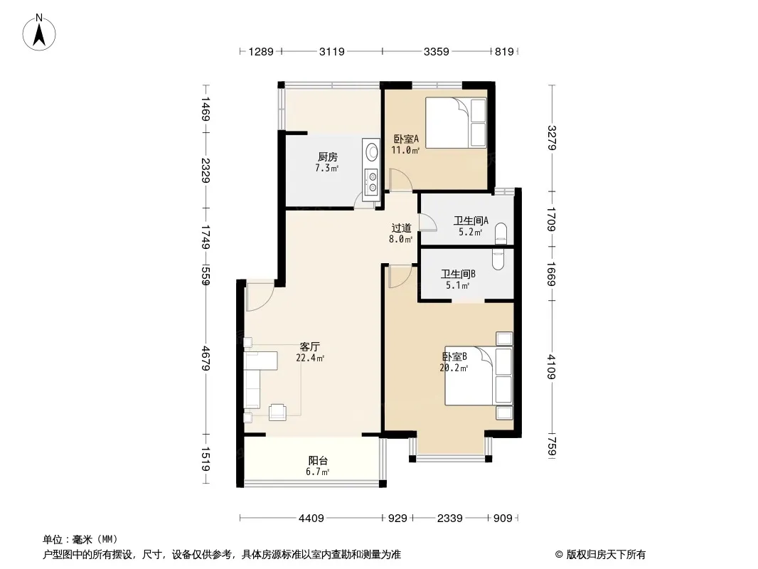 生辉龙庭花园户型图