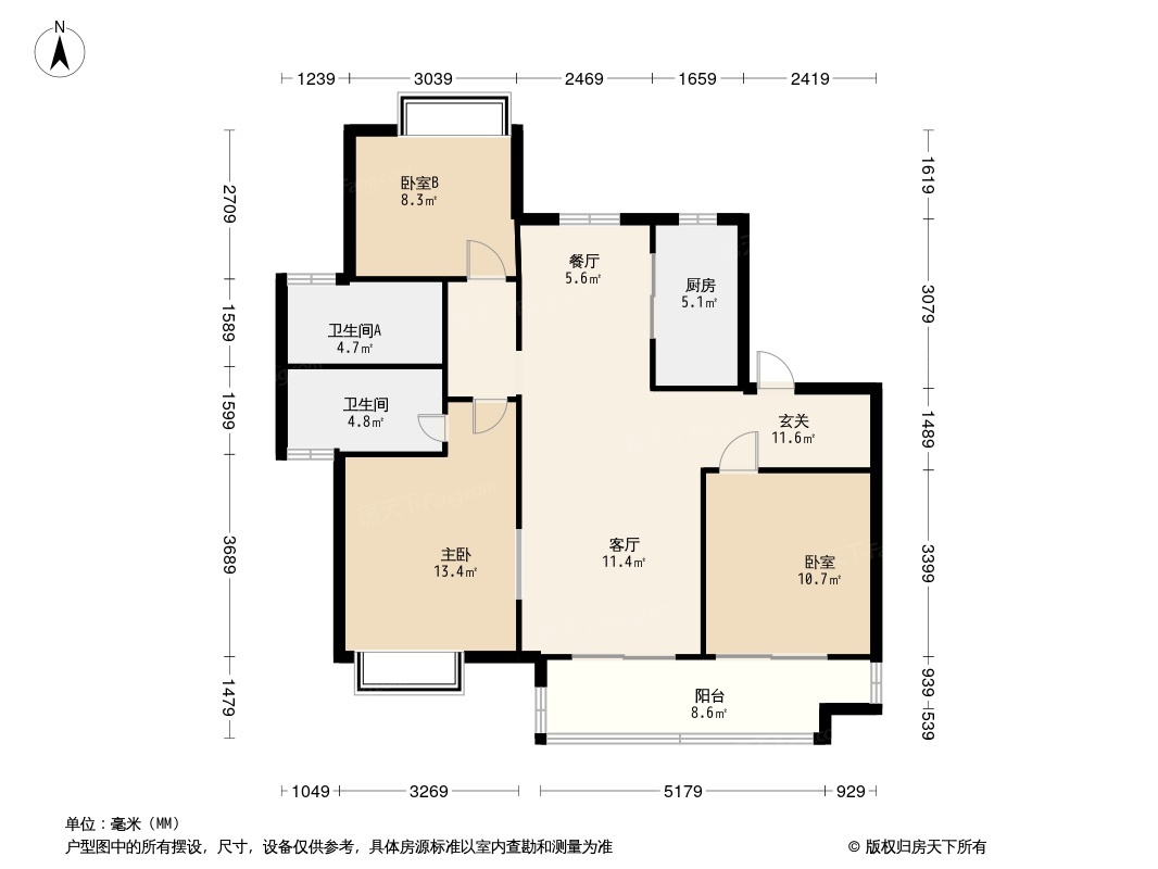 户型信息面积范围在售二手房套数在售二手房价格区间保利熙悦主力户型