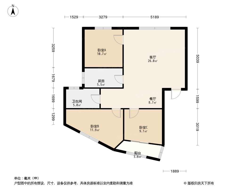 国贸花园户型图