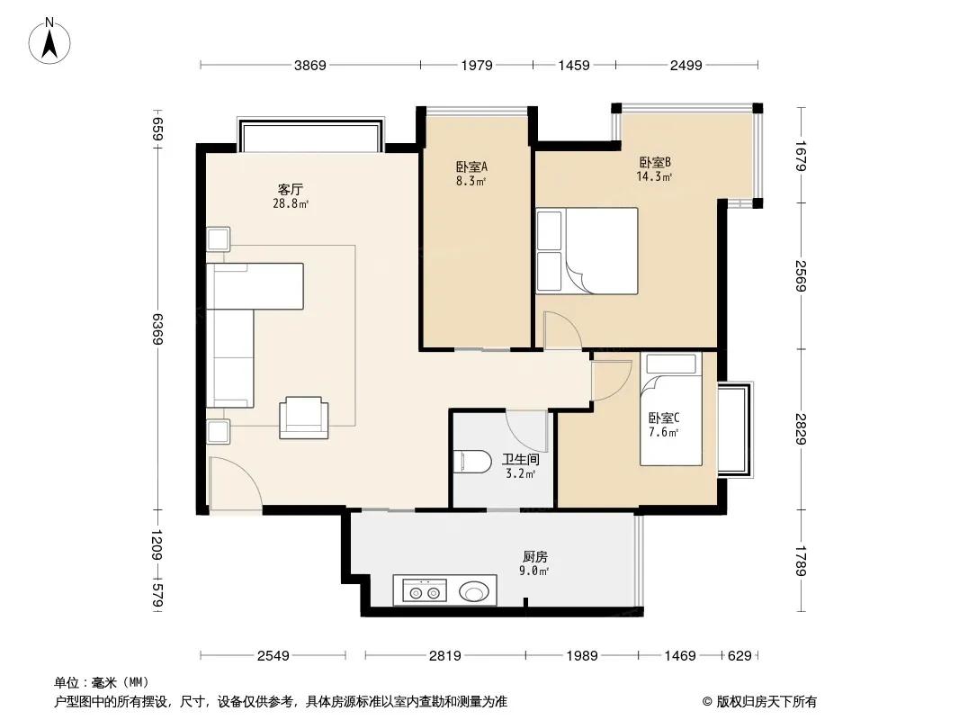 曼哈顿广场户型图