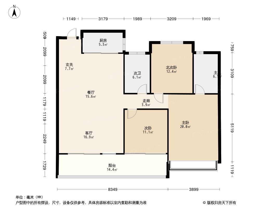 奥山国香樾里户型图图片