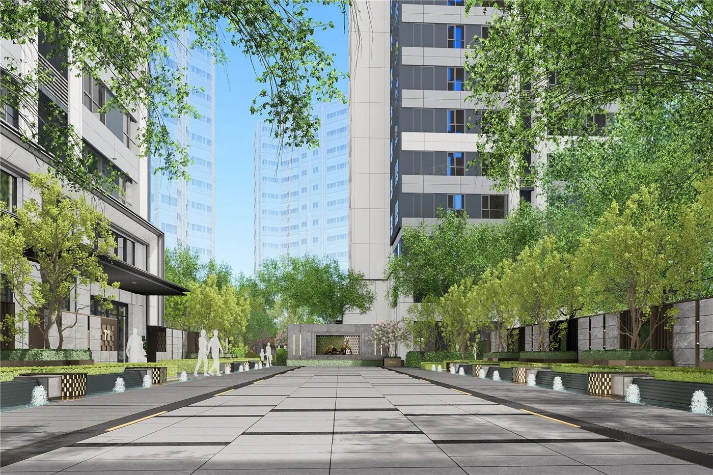 效果图:园区环境效果图