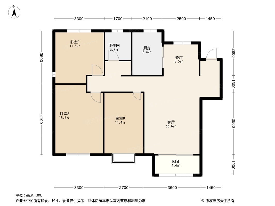 太原昆仑御户型图片