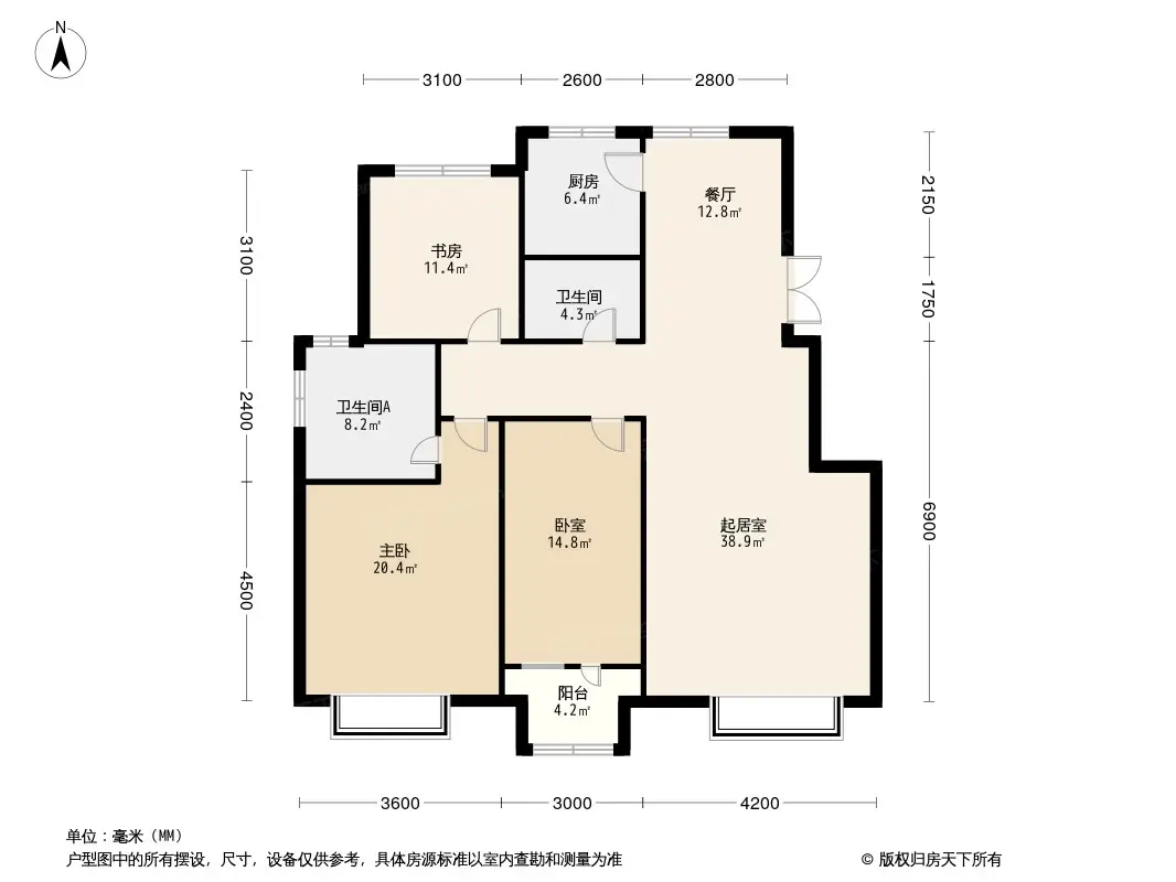 唐望府户型图图片