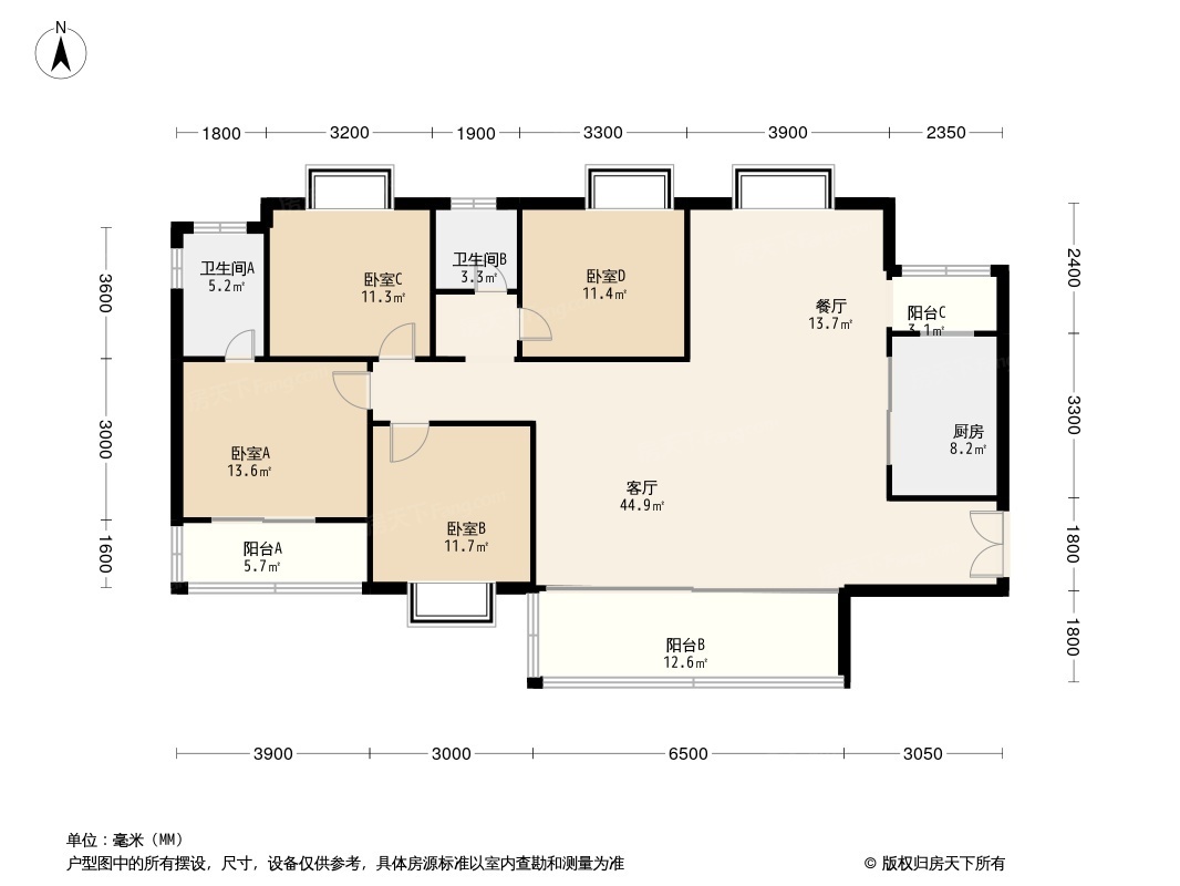 广德香悦荣府户型图图片