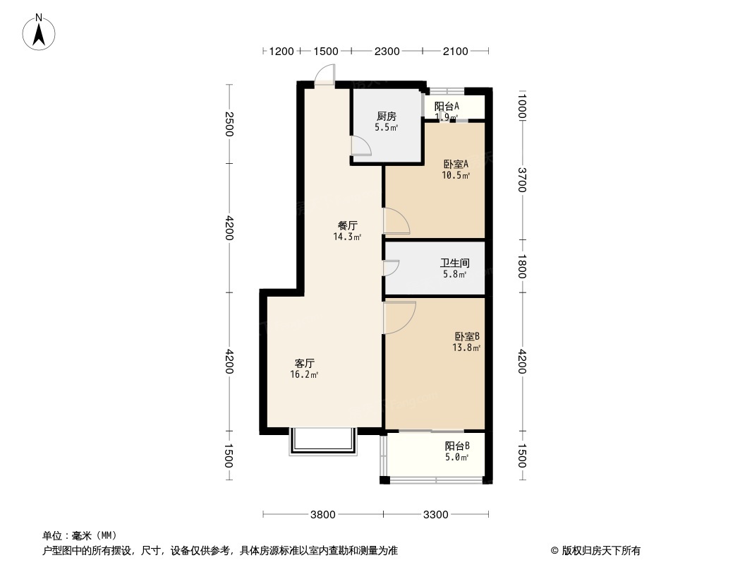 阳光上东户型图片