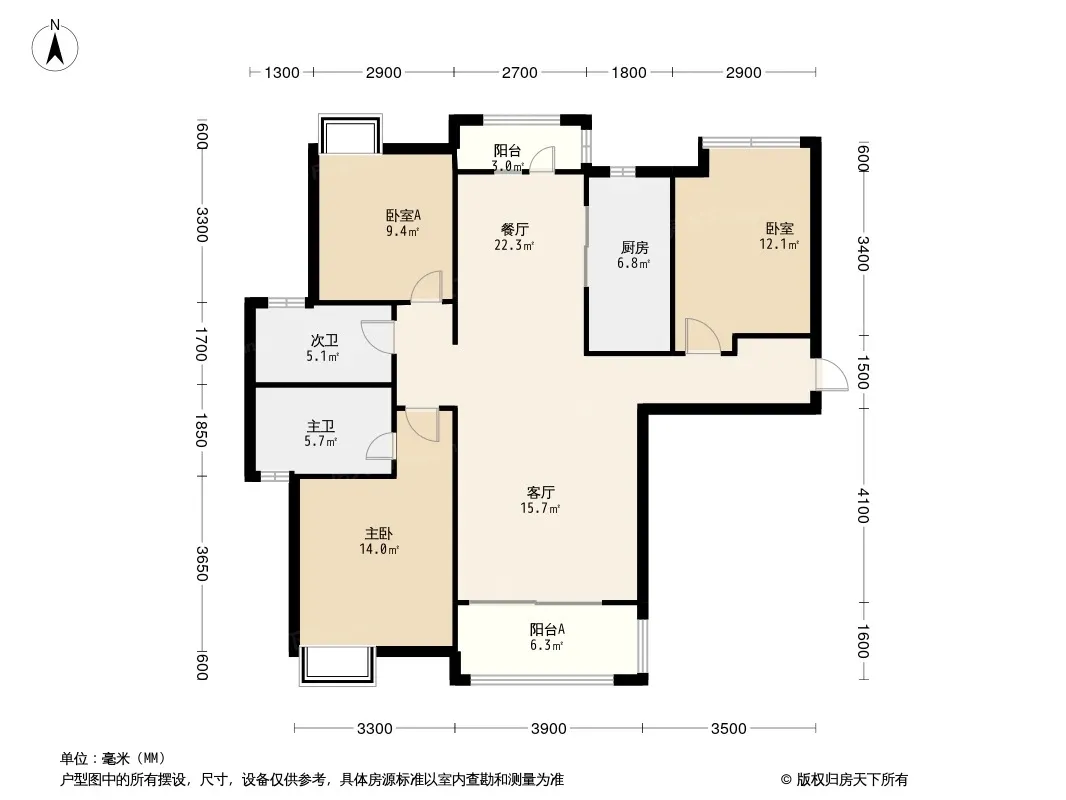 金地悦海湾户型图