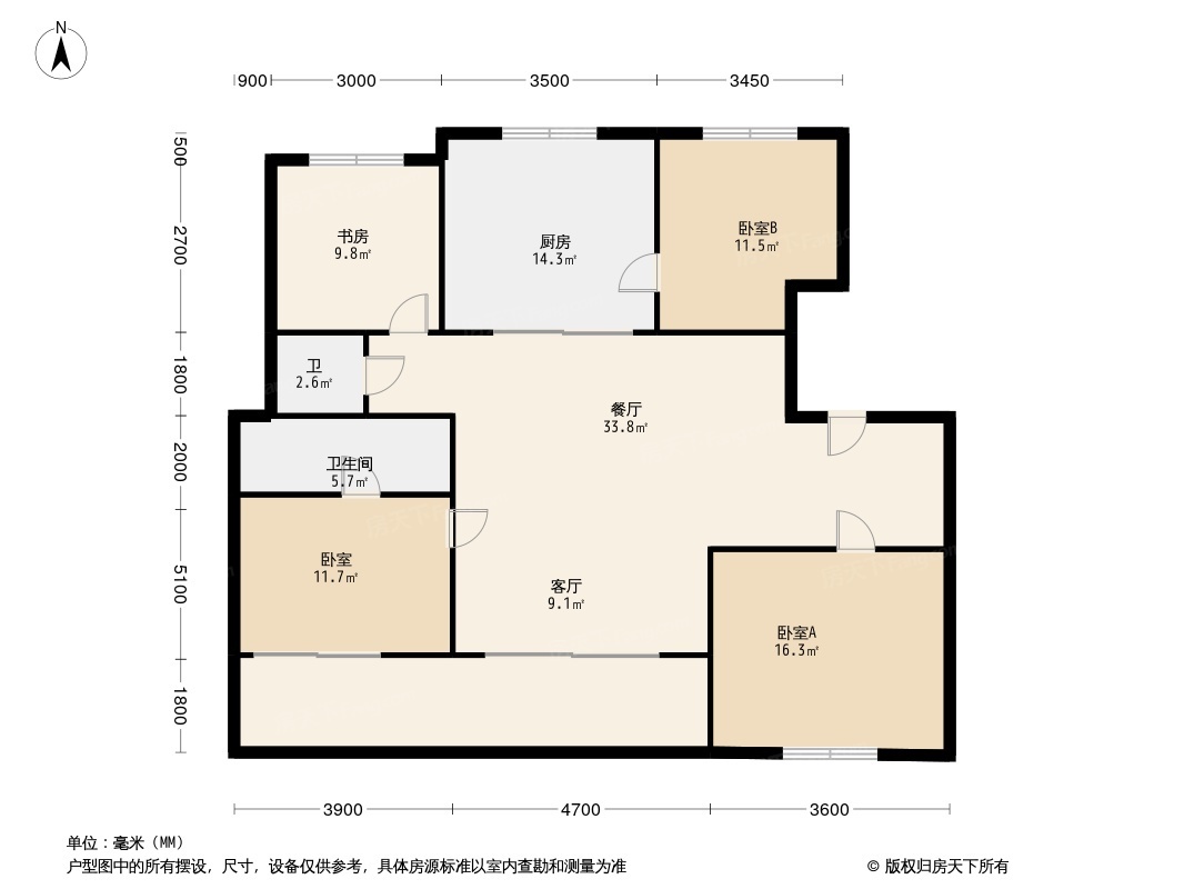 郑州星联湾户型图图片