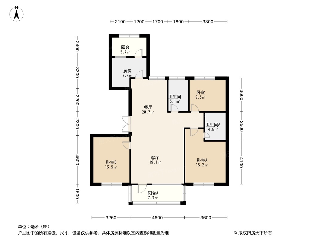 长春嘉惠燕京府户型图图片