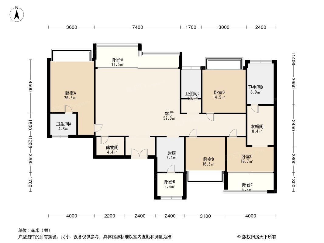 西派泊玥户型图图片