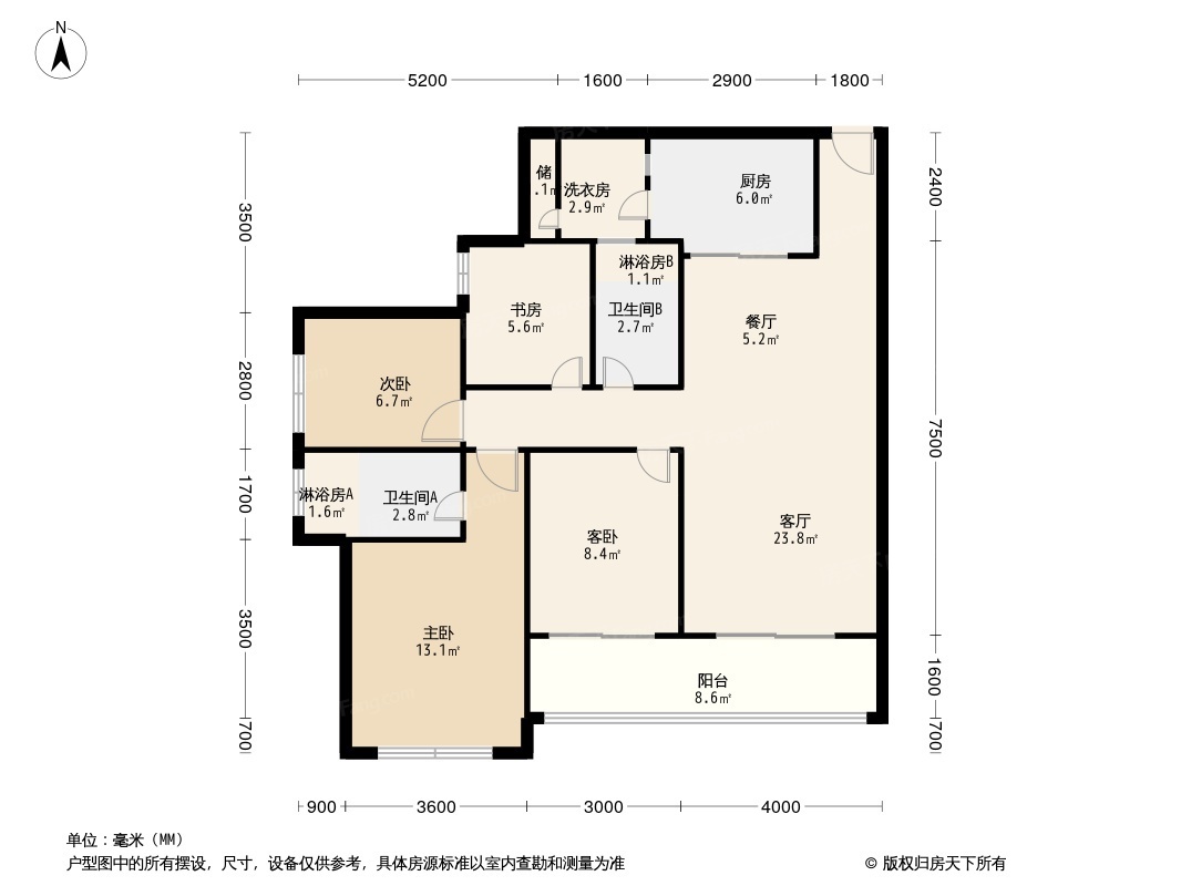 中海天府里户型图片