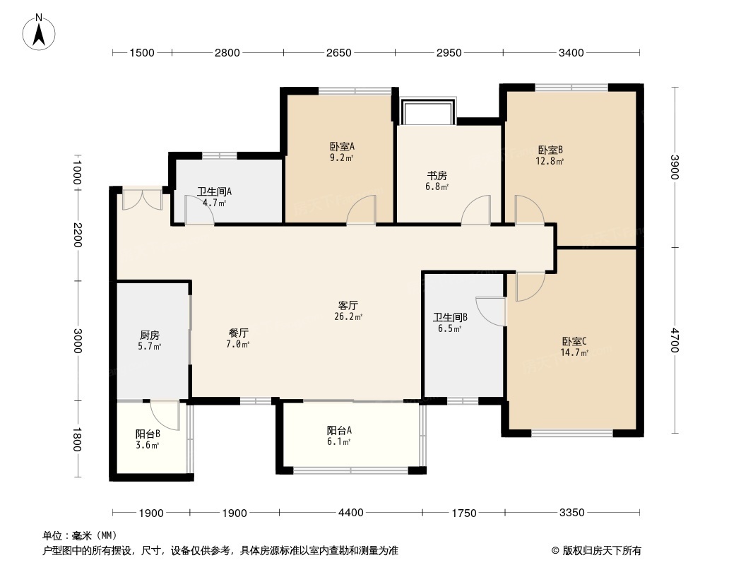 西宸春天户型图图片