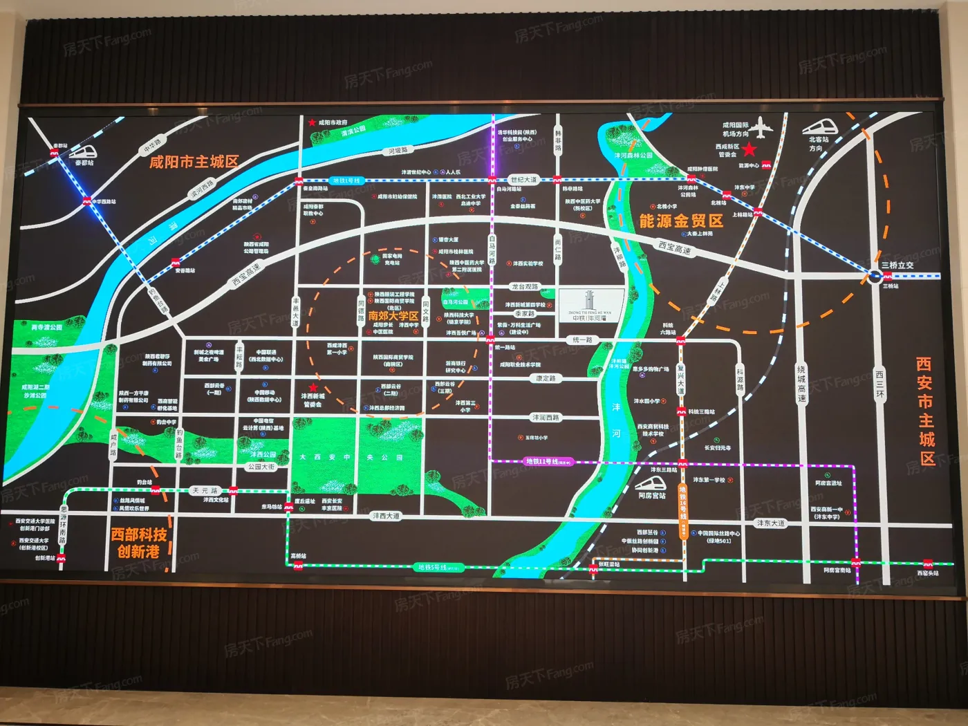 实景图:售楼部区位图