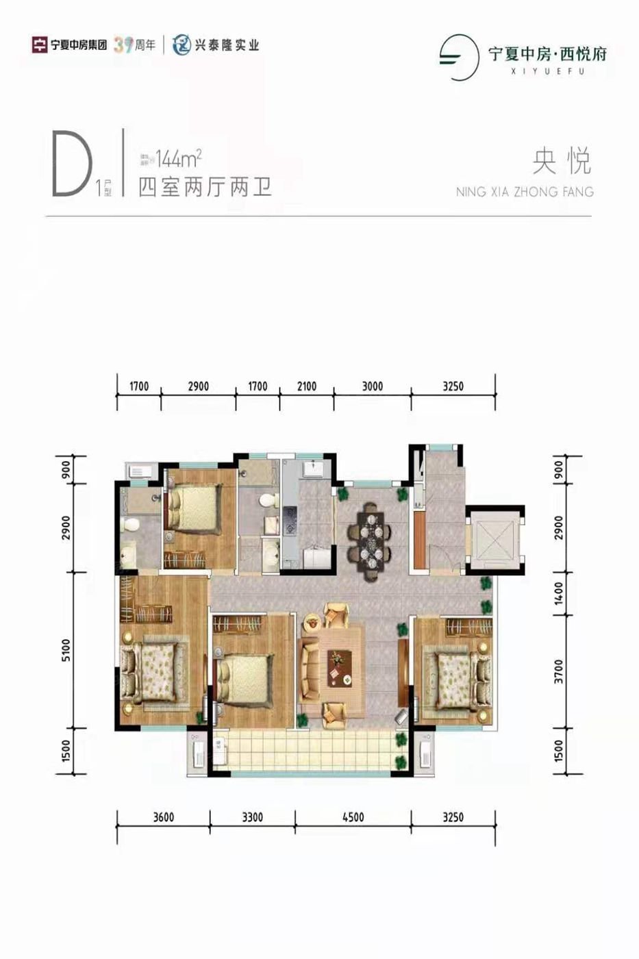 银川人气top5宁夏中房西悦府vs中环西园