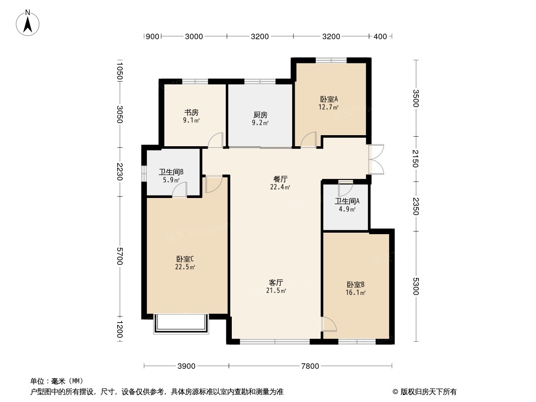 龙湖双珑原著户型图片