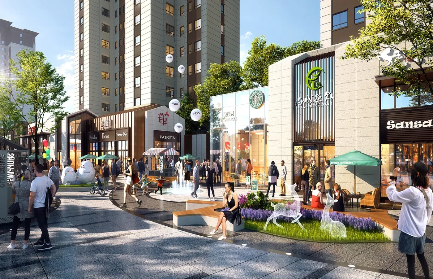 效果图:街区商业