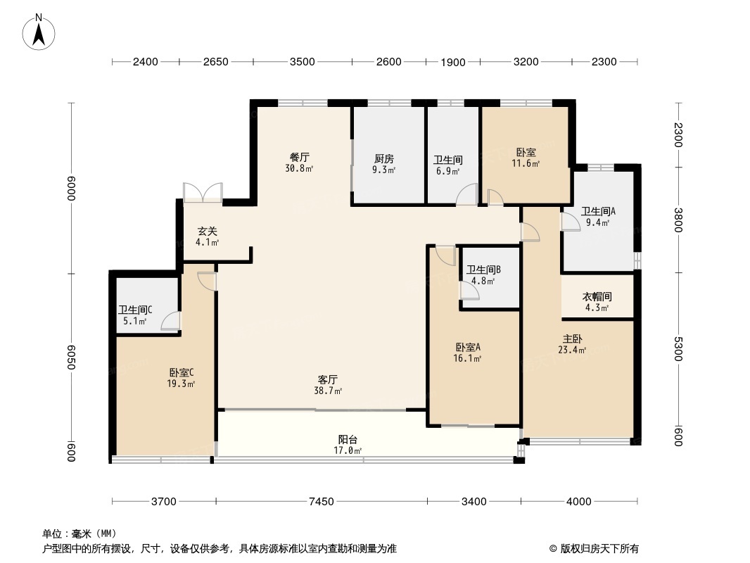 秦望府户型图图片