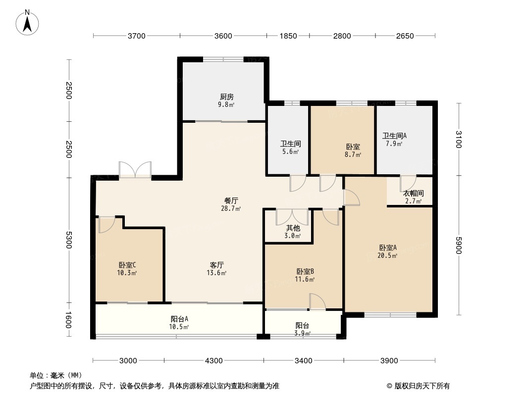 秦望府户型图图片