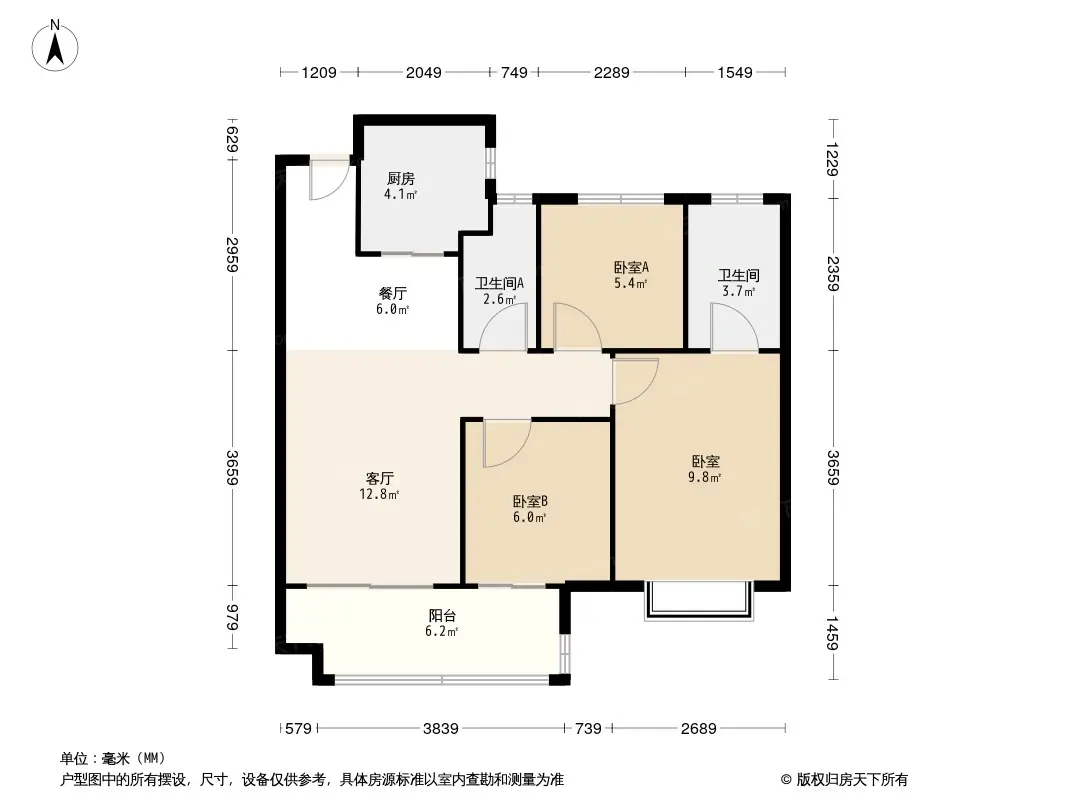 余姚中昂祥云府户型图图片