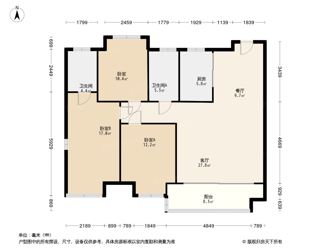 新昌印象江南户型图图片