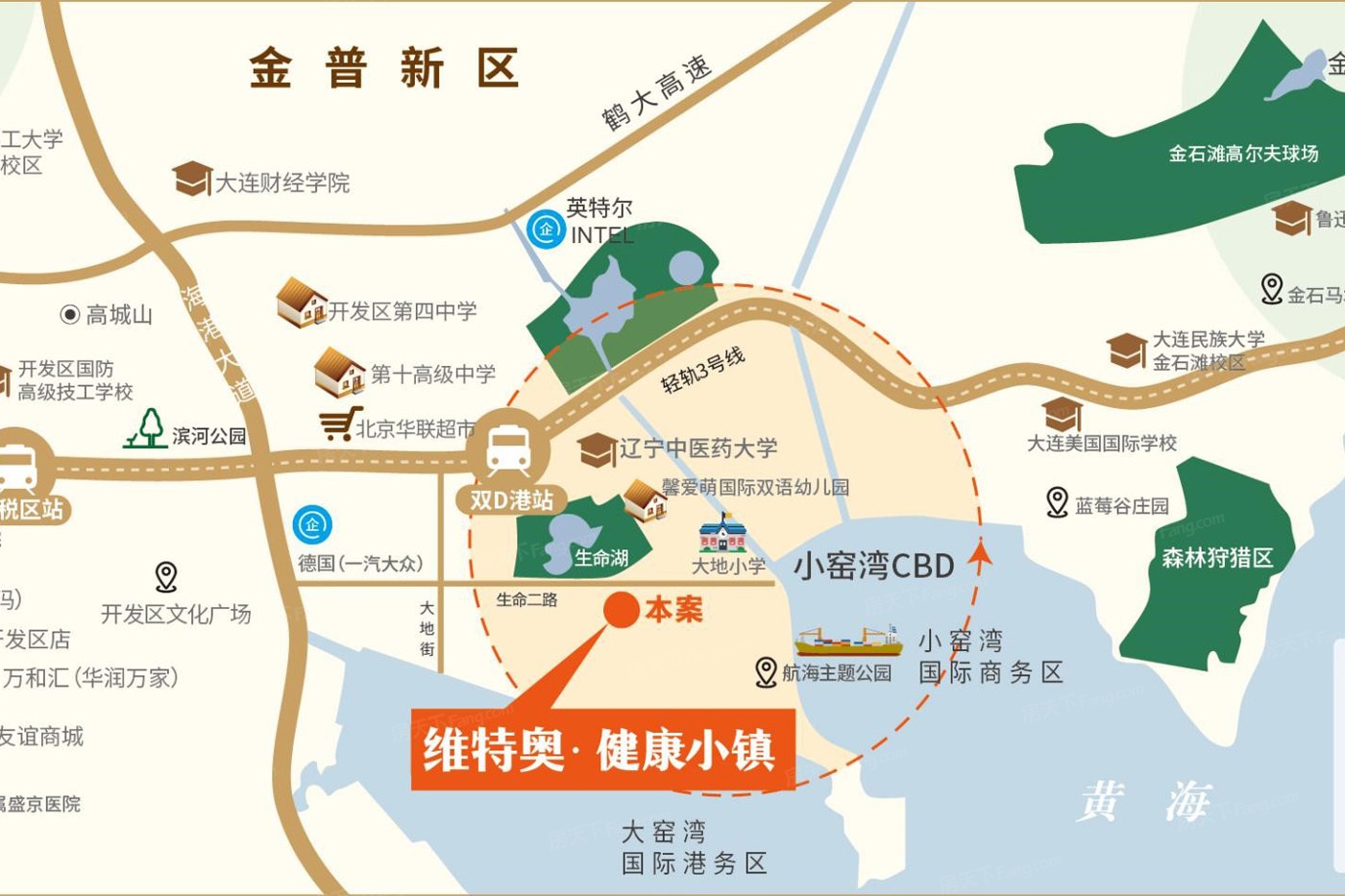 大连开发区小区地图图片