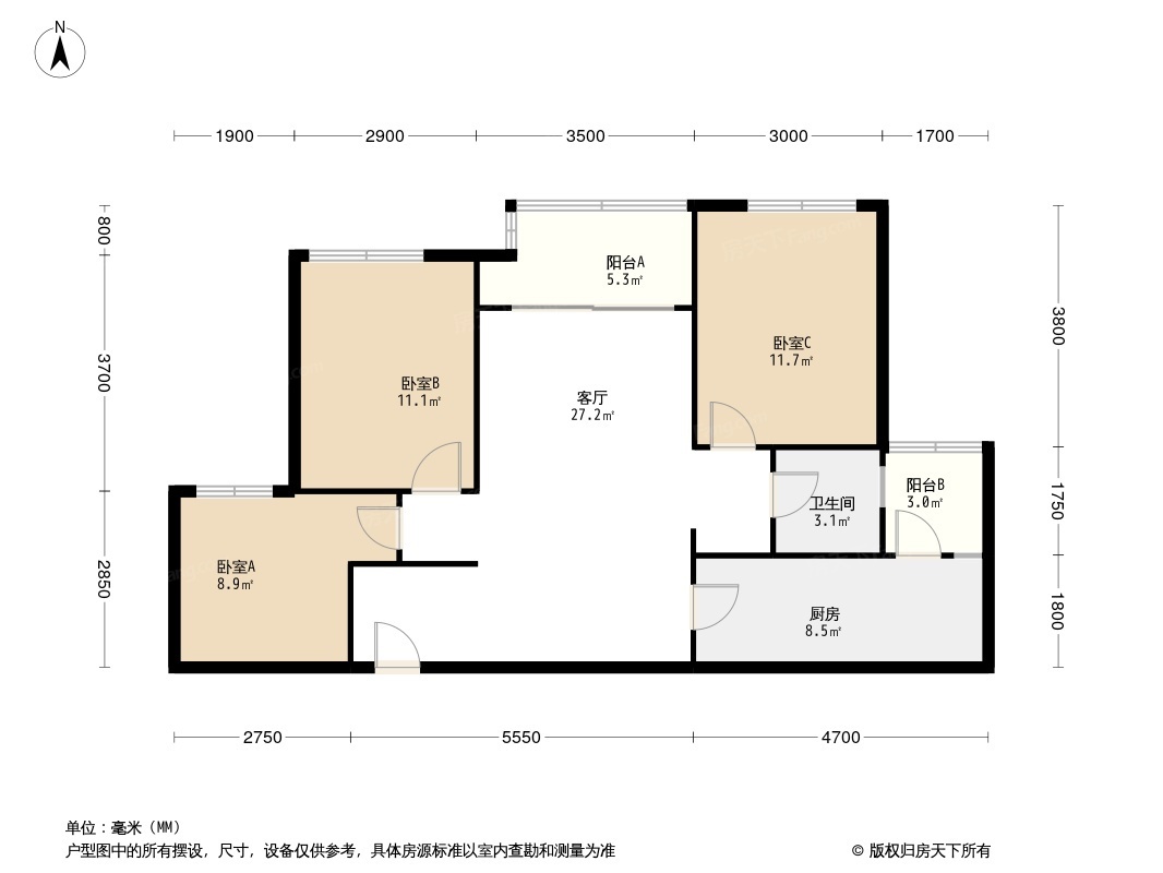 重庆中心户型图图片