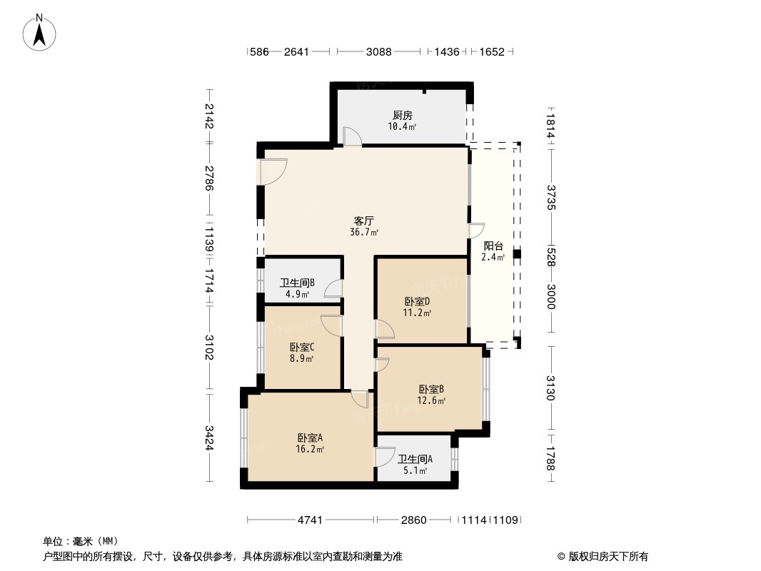 尚林华庭户型图图片