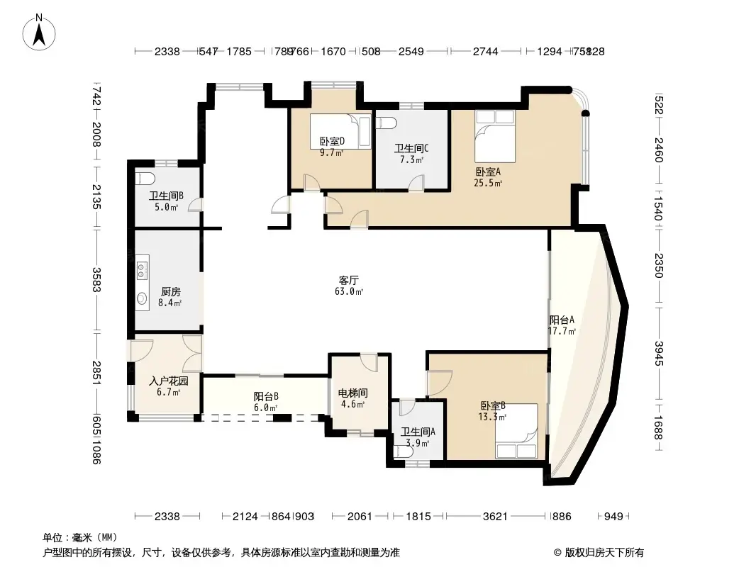 鹭湖宫17区户型图片