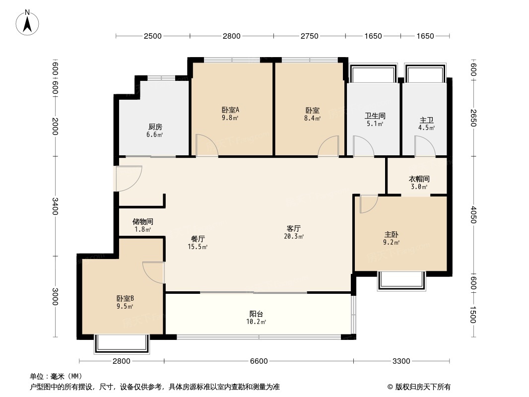 中海观澜府户型图片