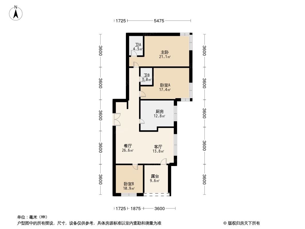 秦皇岛海碧台户型图图片