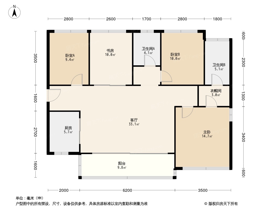 晋江中南璞樾院户型图图片