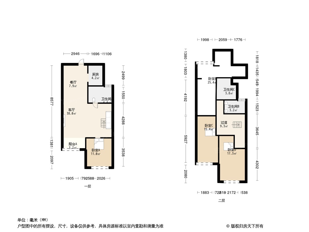 一居户型信息面积范围在售二手房套数在售二手房价格区间世茂上游墅二