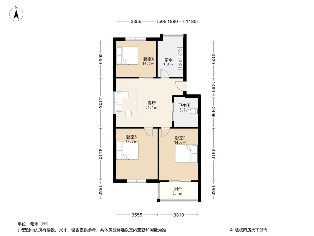 公寓户型图平面图图片