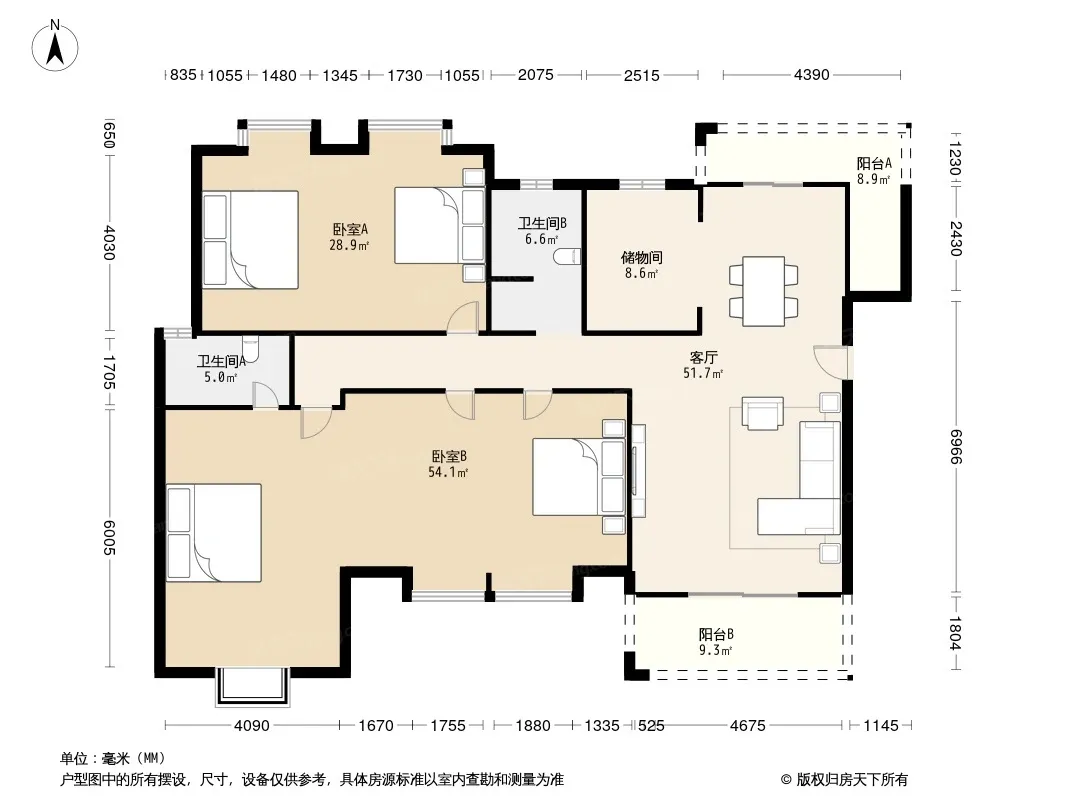 户型 户型图 平面图 1066_800