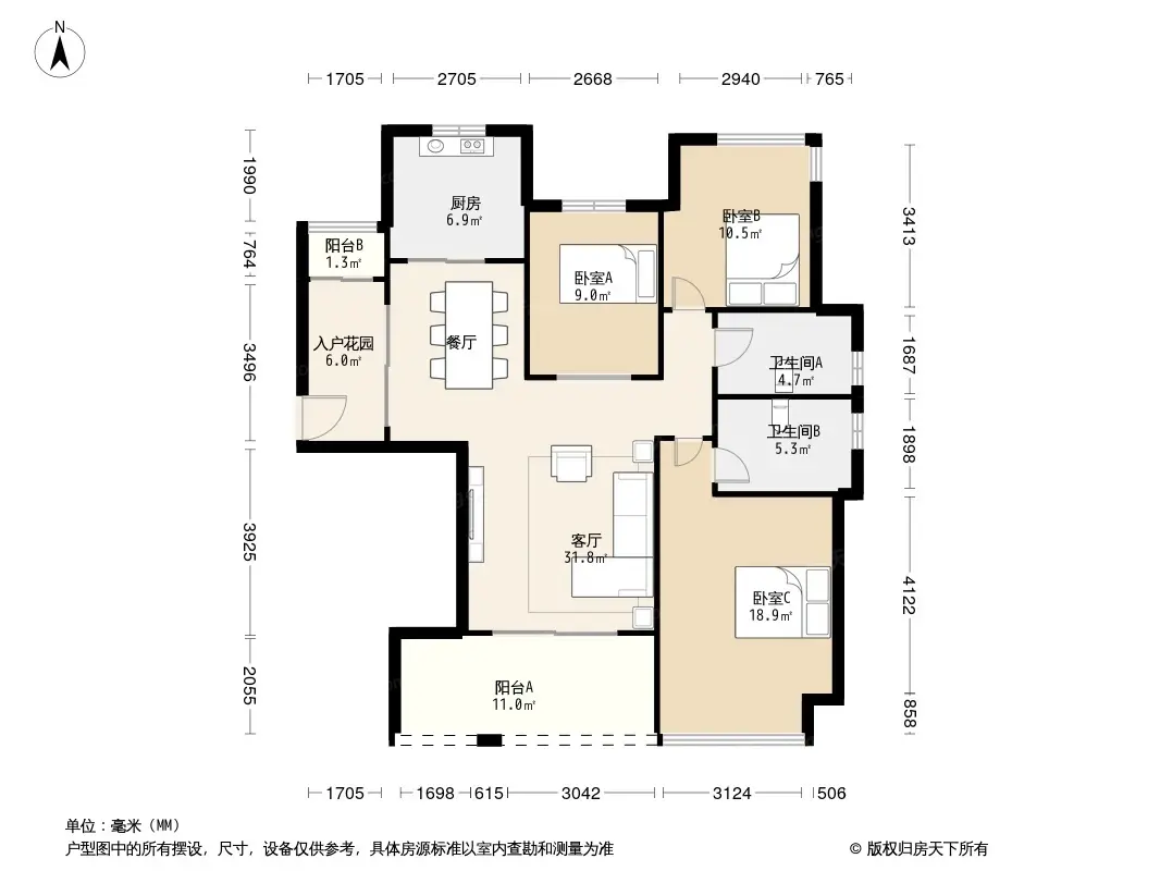 珠海仁恒星园户型图图片