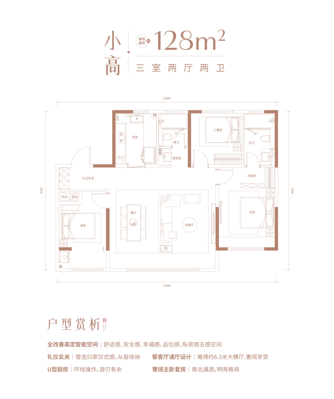 济南奥体金茂府户型图片