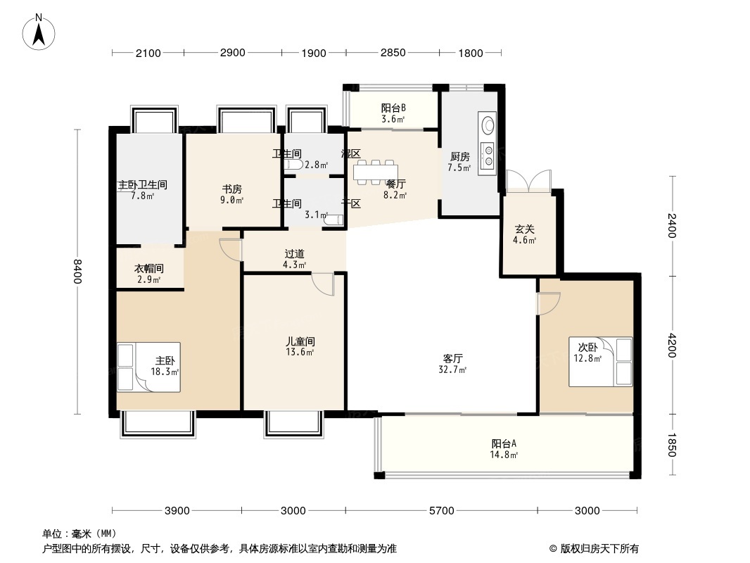 锦澜公寓户型图图片