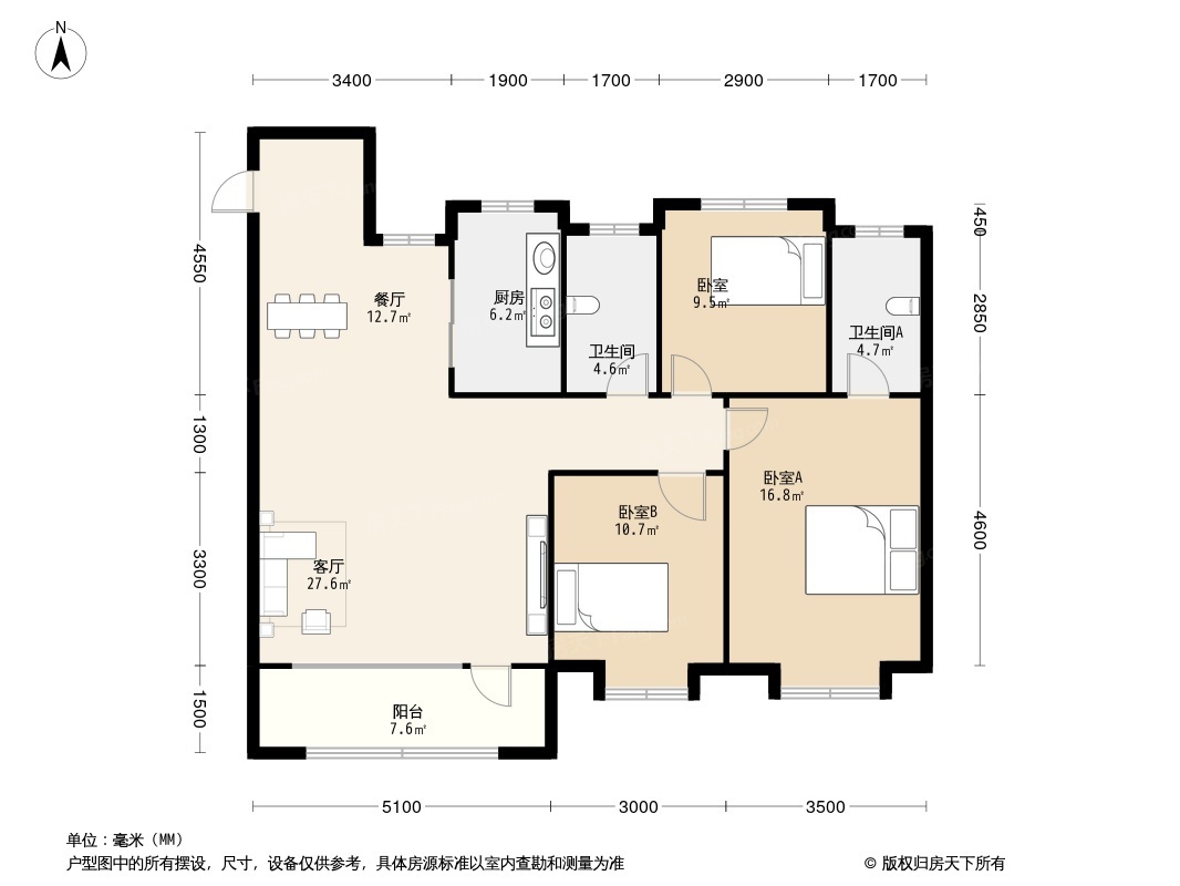 唐山国茂府户型图图片