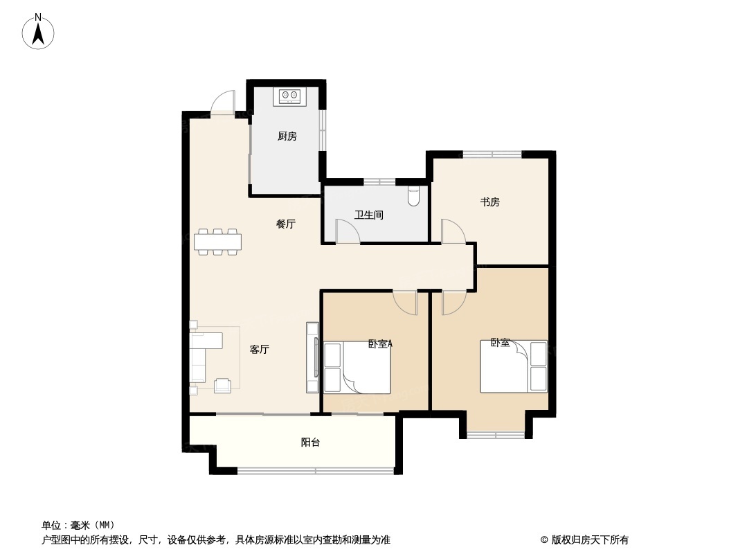 汀云上府户型图图片