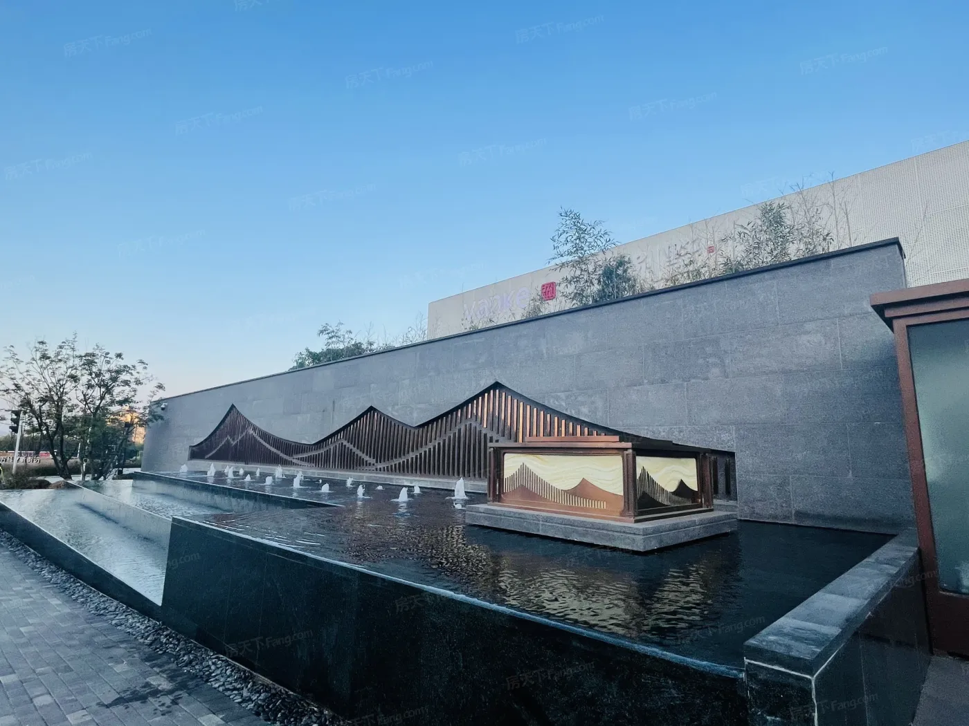 实景图:售楼处水系实景图