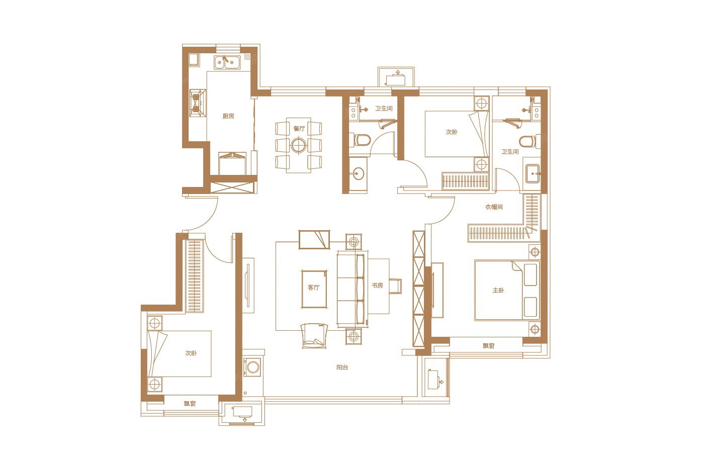 新城·棠樾府户型图