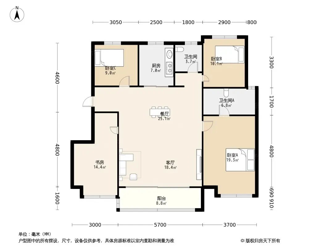 中南君启户型图片