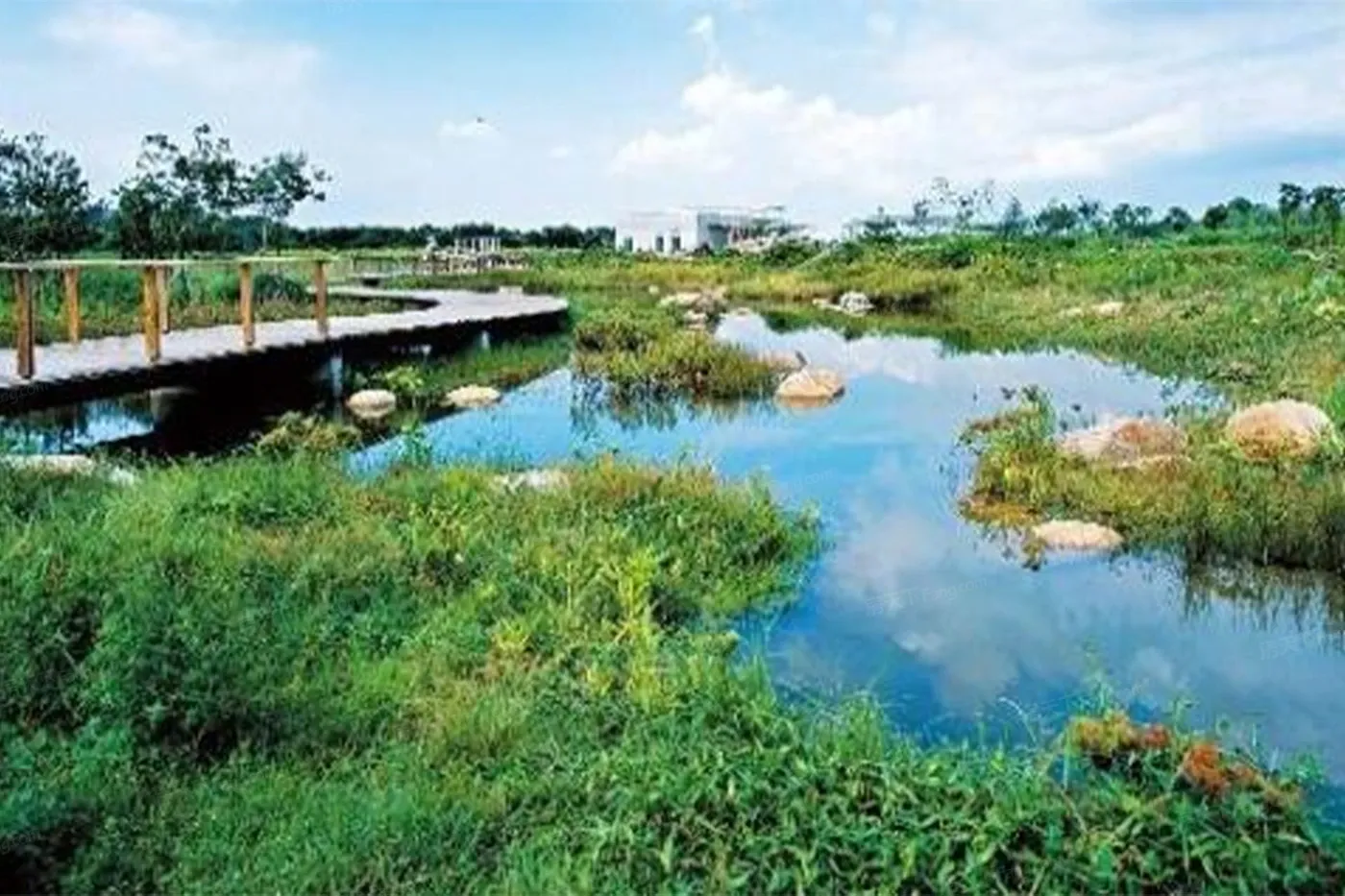 兴文云湖公园实景图||兴文湿地公园实景图||雲城公园效果图|绿水环绕