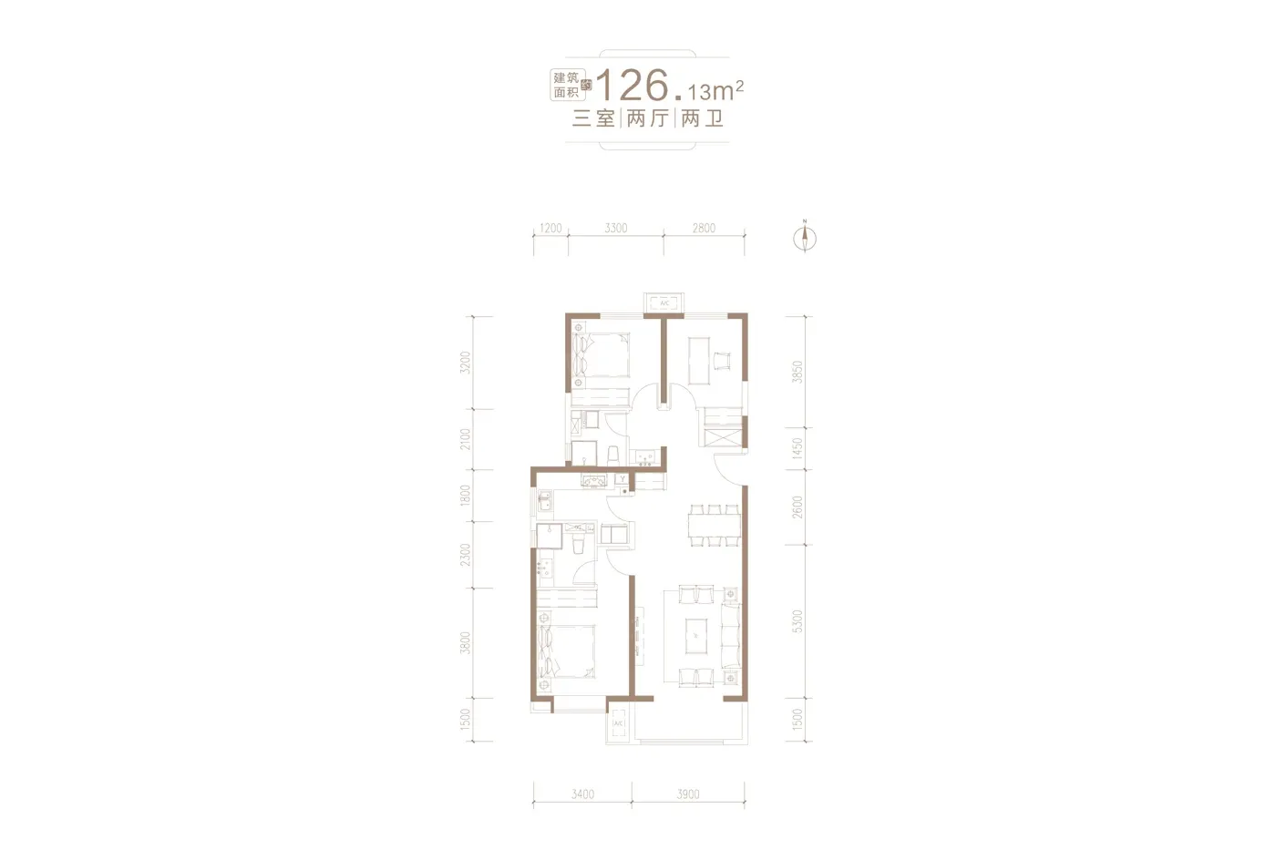 富力悦禧城起价10500元㎡主推88158㎡户型