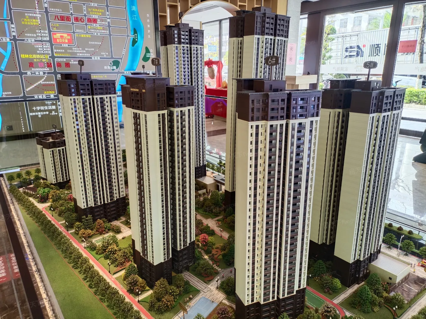 实景图:沙盘图实景拍摄