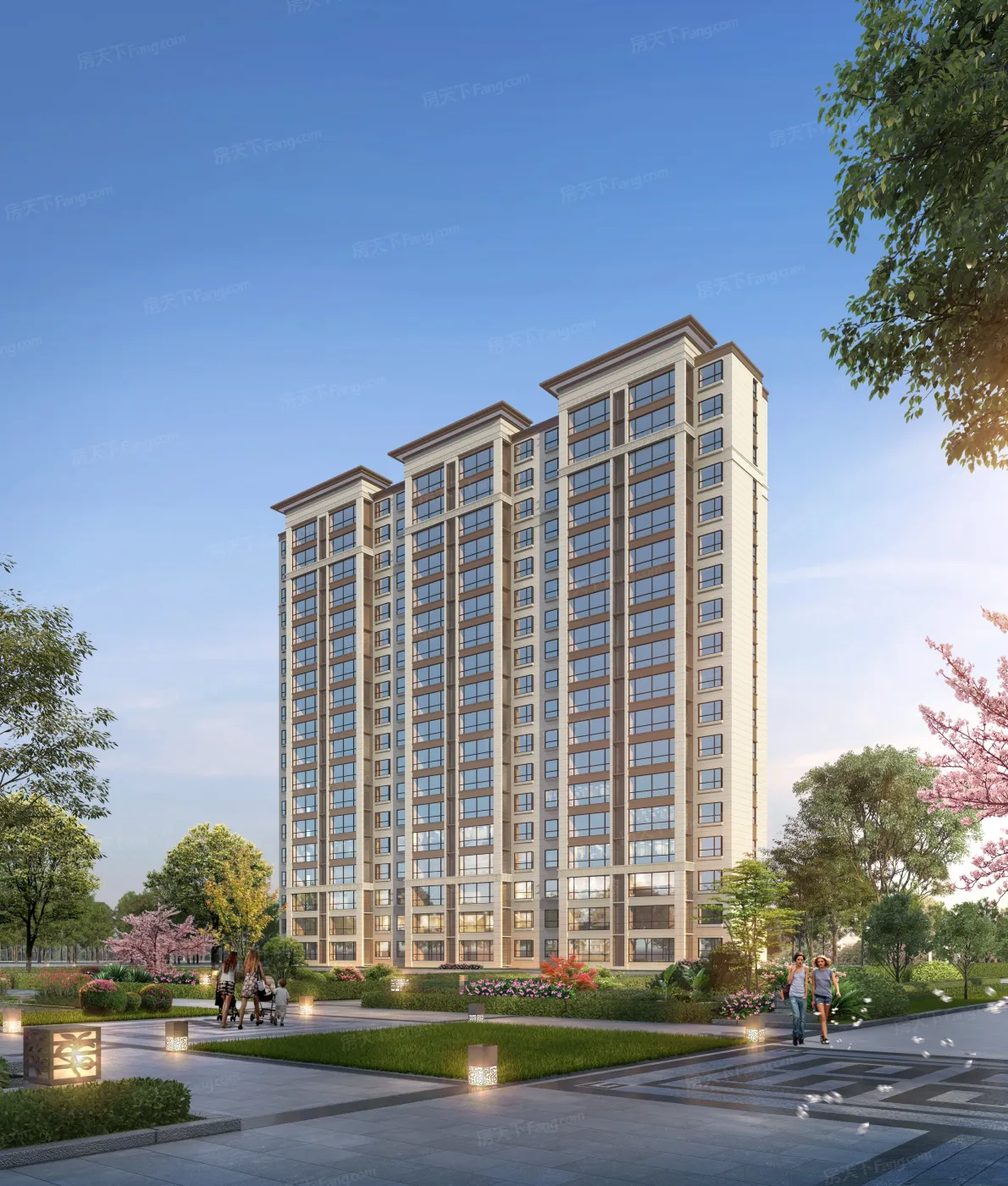 上书房17f和18f板式小高层容积率25